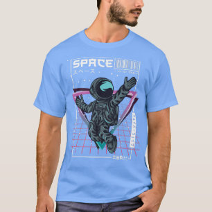 T-shirt Astronaute spatiale Synthwave Cyberpunk Vapo esthé