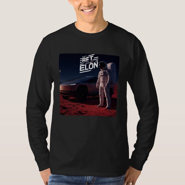 T-shirt Astronaute sur Mars avec un camion électrique futu (Devant)