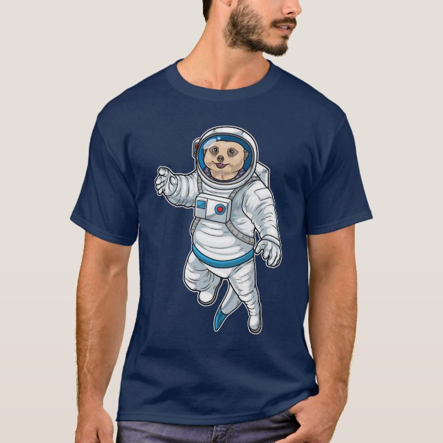 T-shirt Astronaute Suricate Espace (Devant)