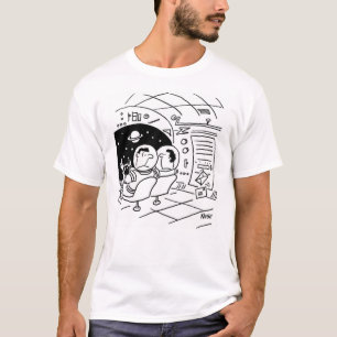 T-shirt Astronaute surpris de voir le courrier livré
