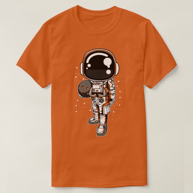 T-SHIRT ASTRONAUTE TENANT LA LUNE (Design devant)