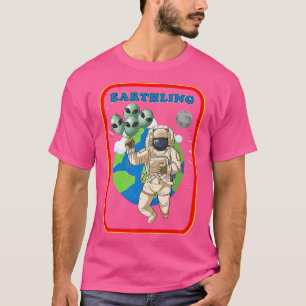 T-shirt Astronaute terrestre UFO Planet Terre