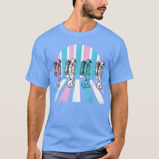 T-shirt Astronaute transgenre LGBT-Q Space-man Lune Trans
