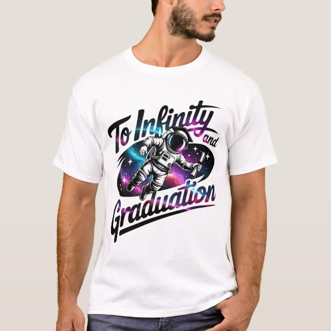 T-shirt Astronaute vers l'infini et l'espace de remise des (Devant)