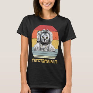 T-shirt Astronaute vintage Cat Castronaut Mère Cat Astrolo