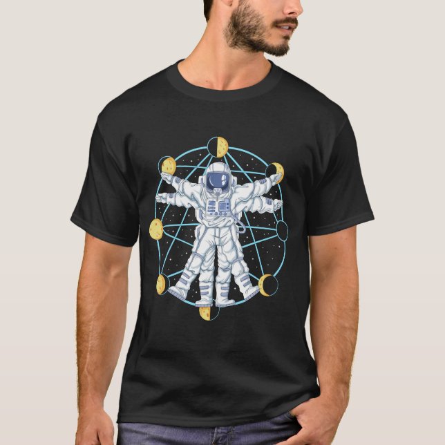 T-shirt astronaute vitruve (Devant)