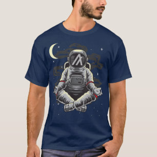T-shirt Astronaute Yoga Algorand ALGO Coin To The Moon Cry