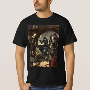 T-shirt Astronautes de la science-fiction vintage en prome
