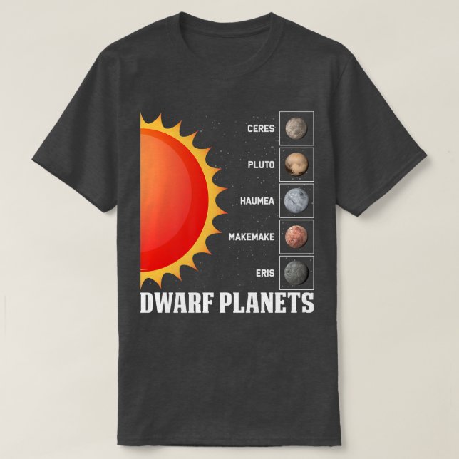 T-shirt Astronome astronome des Planètes naines (Design devant)