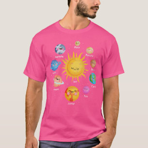 T-shirt Astronome de l'espace solaire Planètes D