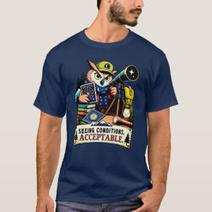 T-shirt Astronome Hibou sous les Étoiles