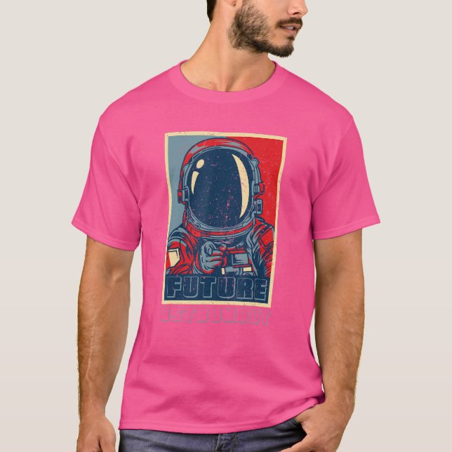 T-shirt Astronome scientifique de l'espace Rétro Astronaut (Devant)