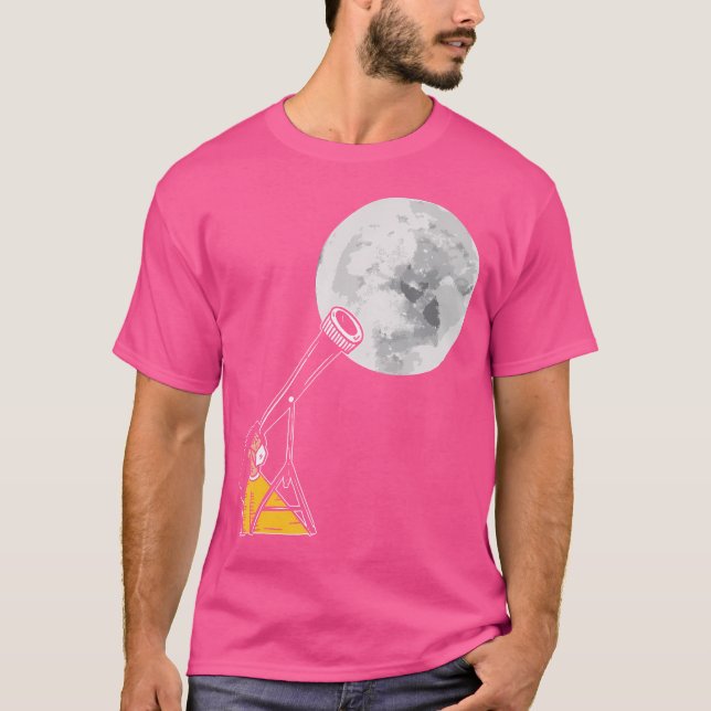 T-shirt Astronome télescope Stars Constellation (Devant)