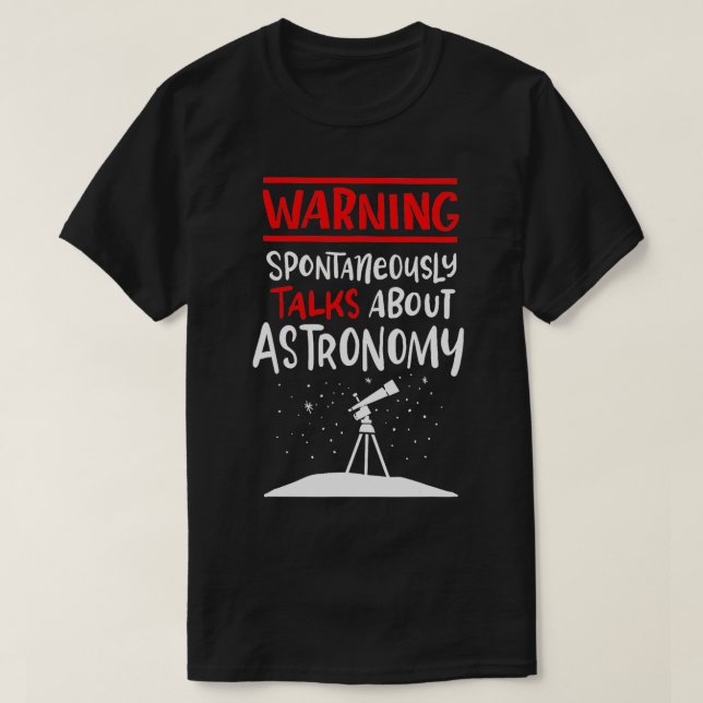 T-shirt Astronome vintage Dit Retro Telescope Space (Design devant)