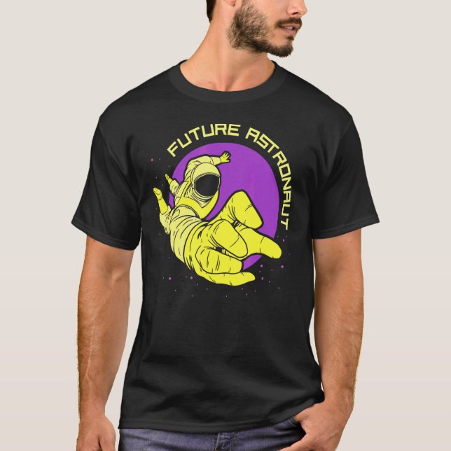 T-shirt Astronomie Astronome Futur Rocket Space Planètes (Devant)