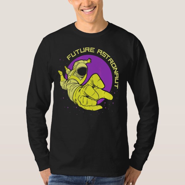 T-shirt Astronomie Astronome Futur Rocket Space Planètes (Devant)