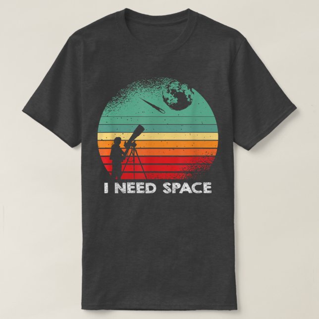 T-shirt Astronomie Astronome Spatiale Scientifique Retro F (Design devant)