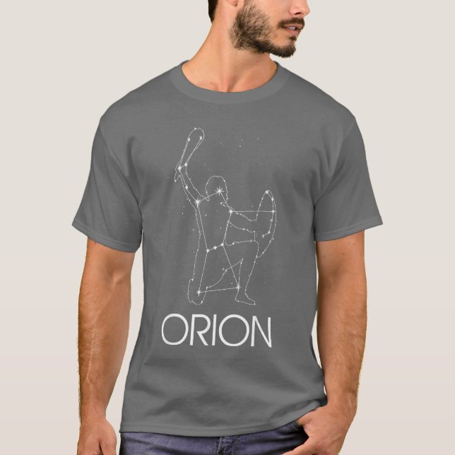 T-shirt Astronomie Constellation Orion Observation des éto (Devant)