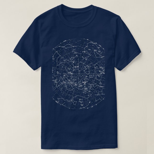 T-shirt Astronomie Constellations Stars Galaxy Universe Co (Design devant)