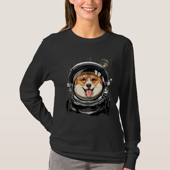 T-shirt Astronomie de l'exploration spatiale des chiens de (Devant)