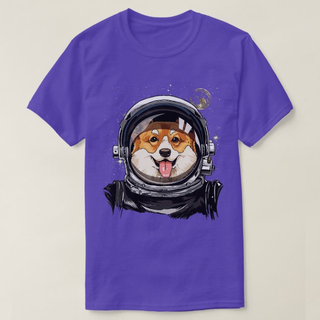 T-shirt Astronomie de l'exploration spatiale des chiens de (Design devant)