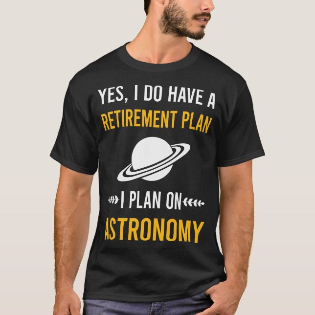 T-shirt Astronomie de retraite (Devant)