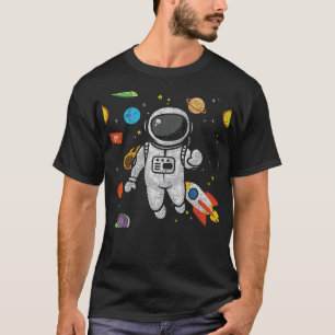 T-shirt Astronomie des planètes spatiales Cosmonautes Cade
