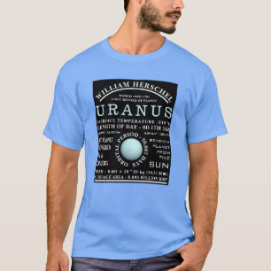 T-shirt Astronomie détaillée de la planète Uranus