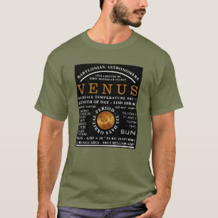 T-shirt Astronomie détaillée de la planète Vénus