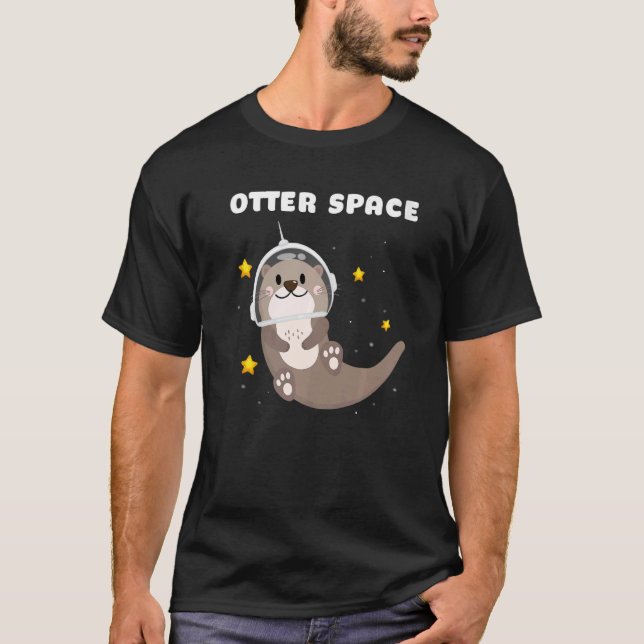 T-shirt Astronomie d'Otter Space Astronaut (Devant)