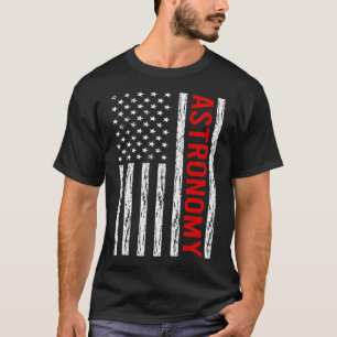 T-shirt Astronomie du drapeau américain