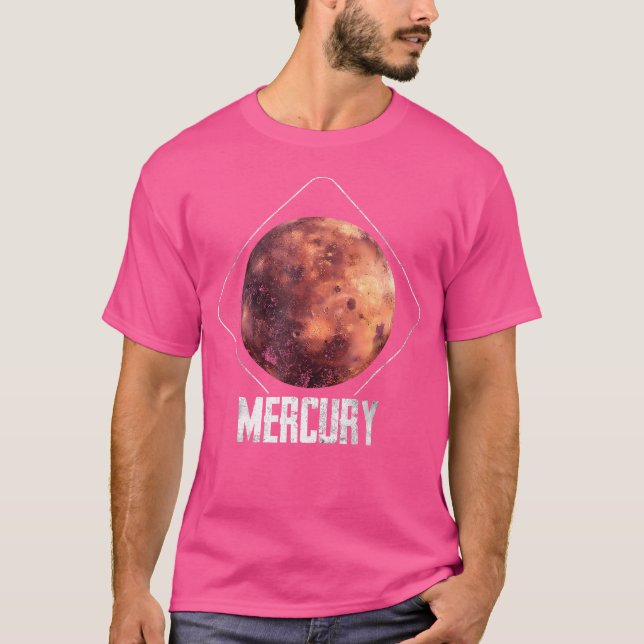 T-shirt Astronomie du système solaire Mercury Planet (Devant)