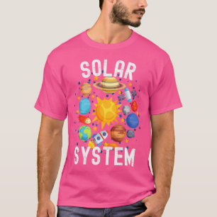 T-shirt Astronomie Du Système Solaire Pour Enfants Chemise