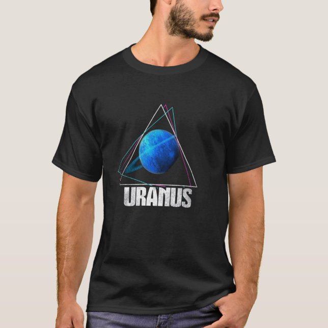 T-shirt Astronomie du système solaire Uranus Planet (Devant)