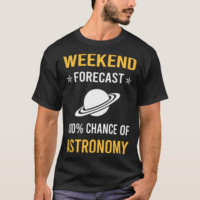 T-shirt Astronomie du week-end (Devant)