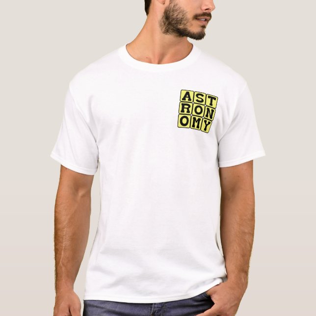 T-shirt Astronomie, Étude de l'Espace Extra-Atmosphérique (Devant)