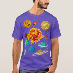 T-shirt Astronomie Galaxie Planètes Space Science Astronau
