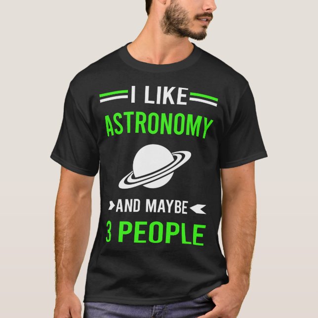 T-shirt Astronomie Green 3 People (Devant)