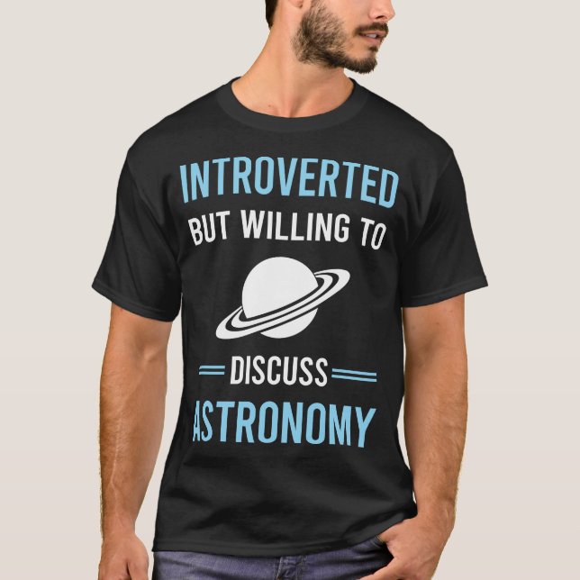 T-shirt Astronomie introvertie (Devant)