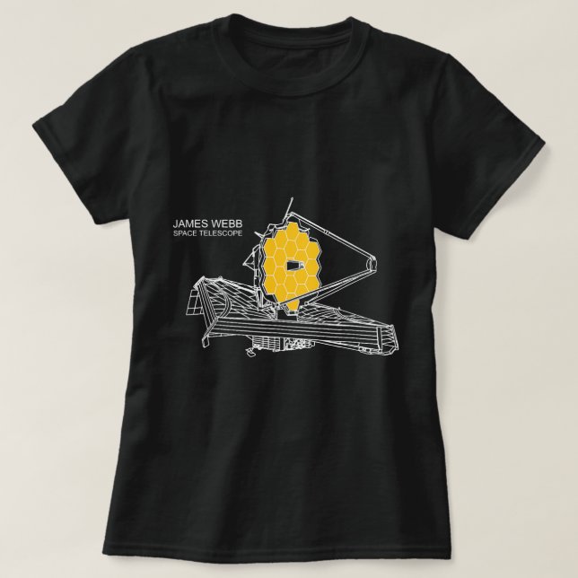 T-shirt Astronomie Lover James Webb Télescope spatial JWST (Design devant)