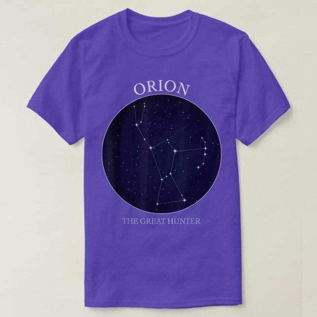 T-shirt Astronomie Orion Star Constellation D'Orion Le Hu (Design devant)