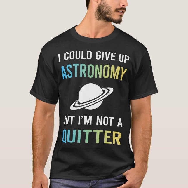 T-shirt Astronomie sans découragement (Devant)