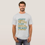T-shirt Astronomie Science Geek spatial Citation inspirant<br><div class="desc">Des citations inspirantes, motivantes et magnifiques sur les étoiles font un grand cadeau pour ces geeks spatiaux, science nerd, qui adorent regarder les étoiles à travers le télescope, fascinés par la constellation, aspirant astronaute. L'astronomie oblige l'âme à regarder vers le haut et nous conduit de ce monde à un autre....</div>