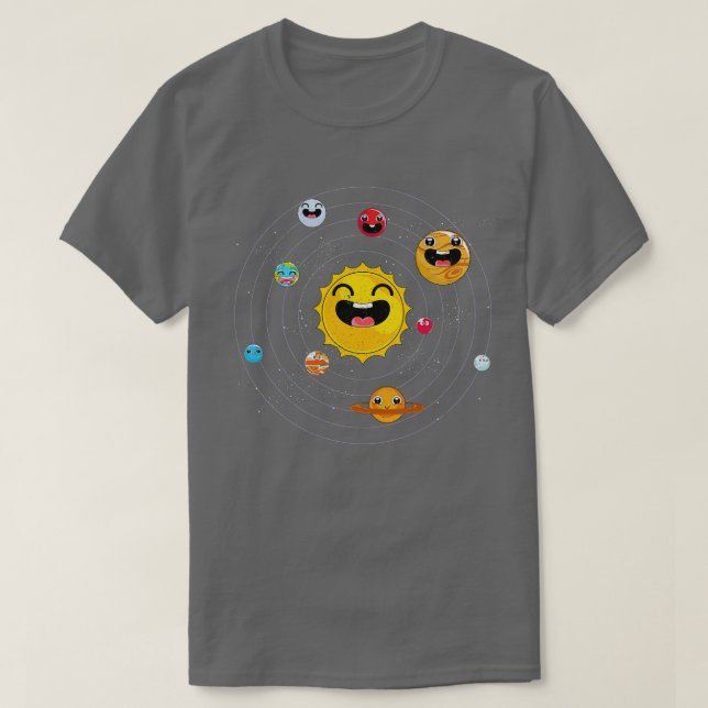T-shirt Astronomie Space Scientist Système Solaire Planète (Design devant)