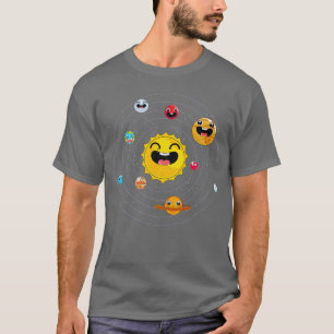 T-shirt Astronomie Space Scientist Système Solaire Planète