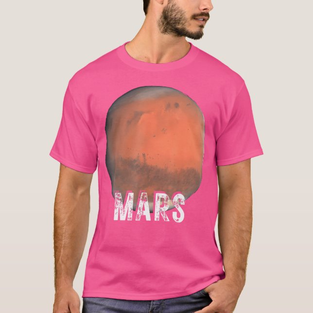 T-shirt Astronomie spatiale du système solaire Mars Planet (Devant)