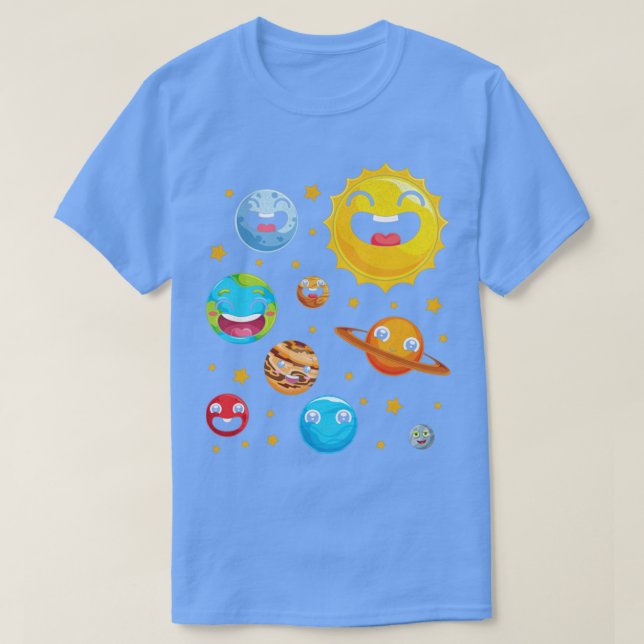 T-shirt Astronomie Système Solaire Astronaut Espace Scienc (Design devant)