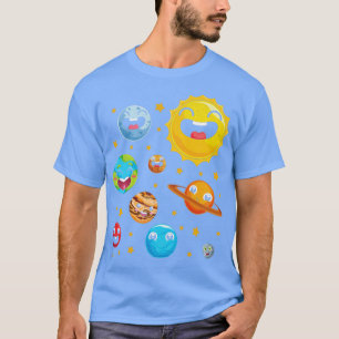 T-shirt Astronomie Système Solaire Astronaut Espace Scienc