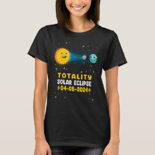 T-shirt Astronomie Total Éclipse Solaire 2024 Totalité 04