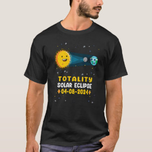 T-shirt Astronomie Total Éclipse Solaire 2024 Totalité 04 